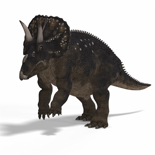 Diceratops DAZ 01B_0001.jpg - Dinosaur Diceratops With Clipping Path over white